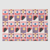 Bauhaus Mid Century Modern Kleurrijk Tissuepapier (Voorkant)