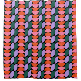 Bauhaus Mid Century Moderne Geometrische MCM Retro Douchegordijn