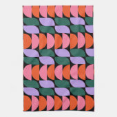 Bauhaus Mid Century Moderne Geometrische MCM Retro Theedoek (Verticaal)