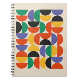 Bauhaus Mid-Century Mozaïekpatroon Notitieboek