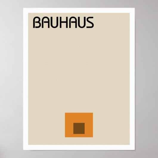 Bauhaus Minimalist II Poster (Voorkant)