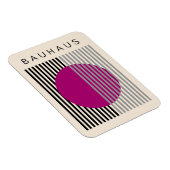 Bauhaus Modern Art Paarse Cirkelstrepen Magneet (Rechterzijde)