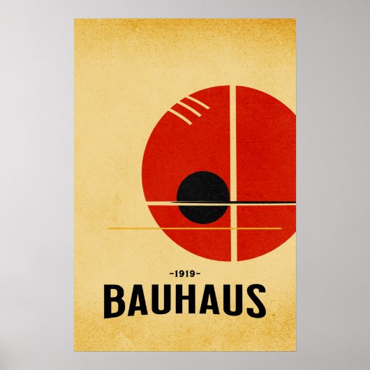 Bauhaus Modern Poster  (Voorkant)