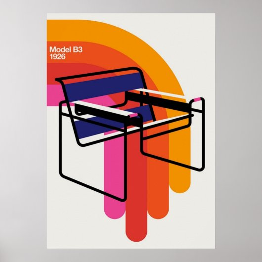 bauhaus, modernist, minimal, geometric, abstract,  poster (Voorkant)