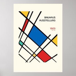 bauhaus, modernist, minimal, geometric, abstract,  poster