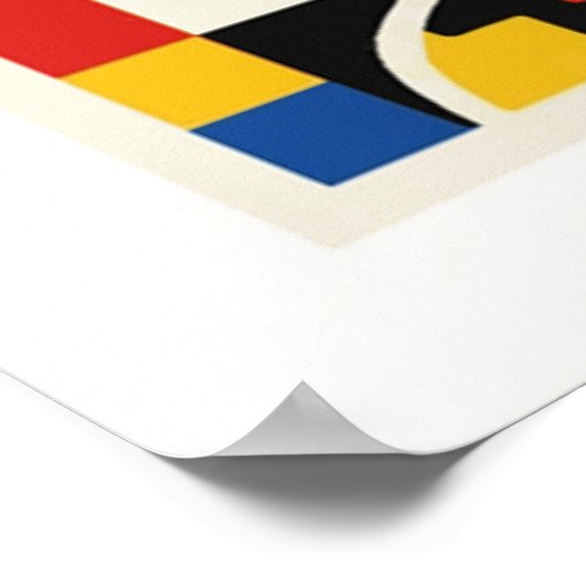 bauhaus, modernist, minimal, geometric, abstract,  poster (Hoek)