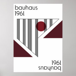 bauhaus, modernist, minimal, geometric, abstract,  poster