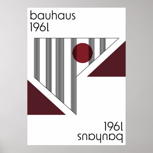 bauhaus, modernist, minimal, geometric, abstract,  poster (Voorkant)