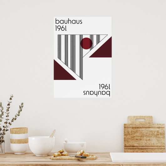 bauhaus, modernist, minimal, geometric, abstract,  poster (Keuken)