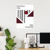 bauhaus, modernist, minimal, geometric, abstract,  poster (Thuiskantoor)