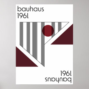 Bauhaus, modernistisch, minimaal, geometrisch, abs poster