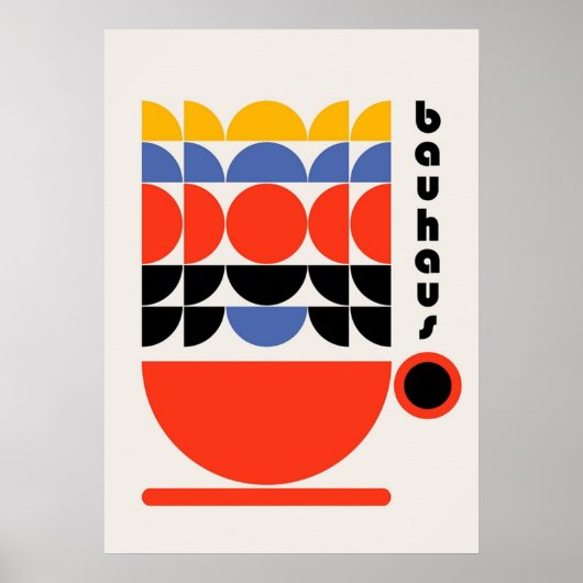 Bauhaus, modernistisch, minimalistisch, geometrisc poster (Voorkant)