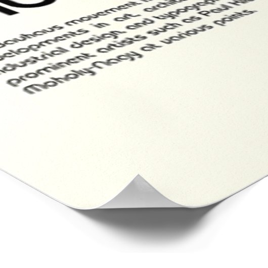 Bauhaus, modernistisch, minimalistisch, geometrisc poster (Hoek)