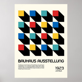 Bauhaus, modernistisch, minimalistisch, geometrisc poster