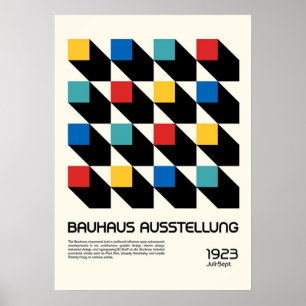 Bauhaus, modernistisch, minimalistisch, geometrisc poster