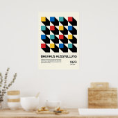 Bauhaus, modernistisch, minimalistisch, geometrisc poster (Keuken)