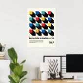 Bauhaus, modernistisch, minimalistisch, geometrisc poster (Thuiskantoor)