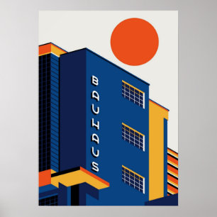 Bauhaus, modernistisch, minimalistisch, geometrisc poster
