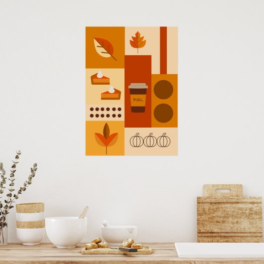 Bauhaus, modernistisch, minimalistisch, geometrisc poster (Keuken)