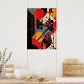 Bauhaus, modernistisch, minimalistisch, geometrisc poster (Keuken)