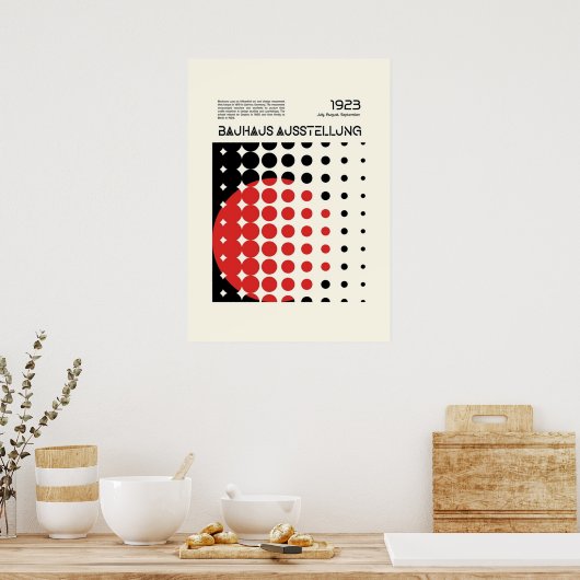 Bauhaus, modernistisch, minimalistisch, geometrisc poster (Keuken)