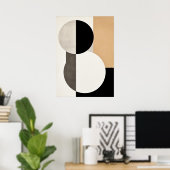Bauhaus, modernistisch, minimalistisch, geometrisc poster (Thuiskantoor)