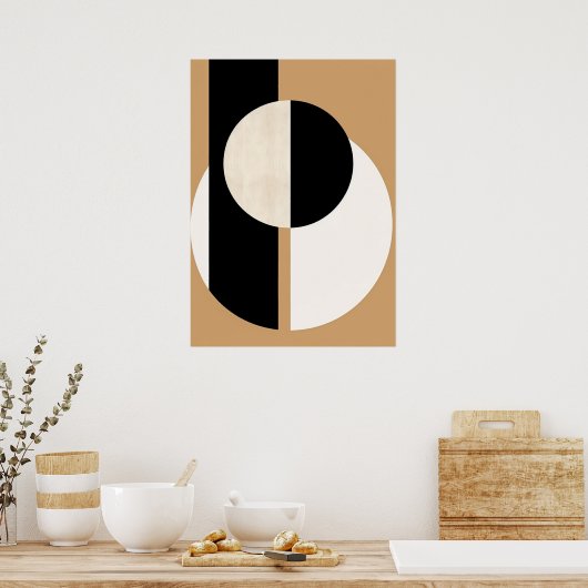 Bauhaus, modernistisch, minimalistisch, geometrisc poster (Keuken)
