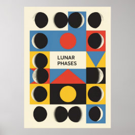 Bauhaus, modernistisch, minimalistisch, geometrisc poster
