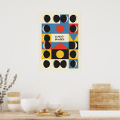 Bauhaus, modernistisch, minimalistisch, geometrisc poster (Keuken)