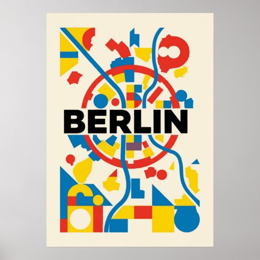 Bauhaus, modernistisch, minimalistisch, geometrisc poster (Voorkant)