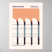Bauhaus, modernistisch, minimalistisch, geometrisc poster (Voorkant)