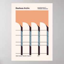 Bauhaus, modernistisch, minimalistisch, geometrisc poster