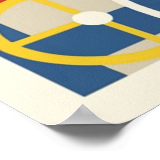 Bauhaus, modernistisch, minimalistisch, geometrisc poster (Hoek)