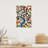 Bauhaus, modernistisch, minimalistisch, geometrisc poster (Keuken)