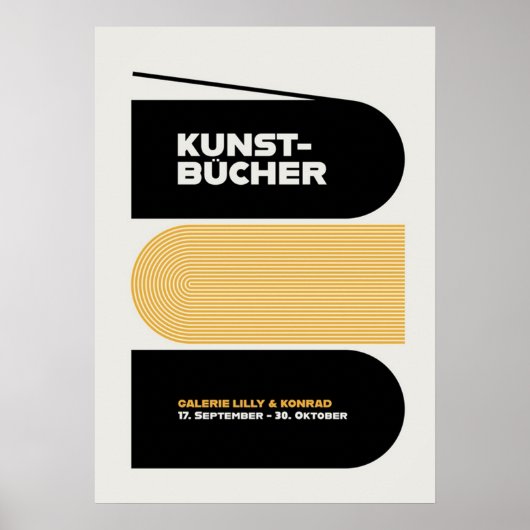 Bauhaus, modernistisch, minimalistisch, geometrisc poster (Voorkant)