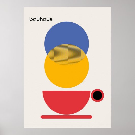 Bauhaus, modernistisch, minimalistisch, geometrisc poster (Voorkant)