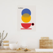 Bauhaus, modernistisch, minimalistisch, geometrisc poster (Keuken)