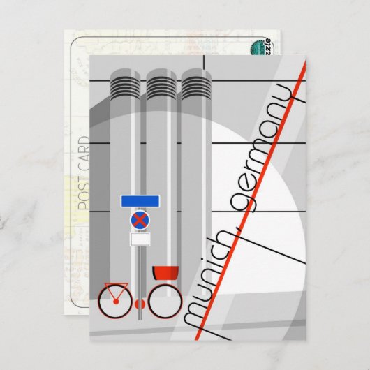 Bauhaus München Duitsland Briefkaart (Voorkant / Achterkant)