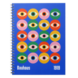 Bauhaus Mystieke Ogen Rasterpatroon Notitieboek