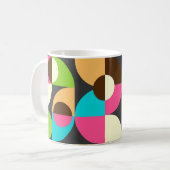 Bauhaus neon tegel koffiemok (Voorkant links)