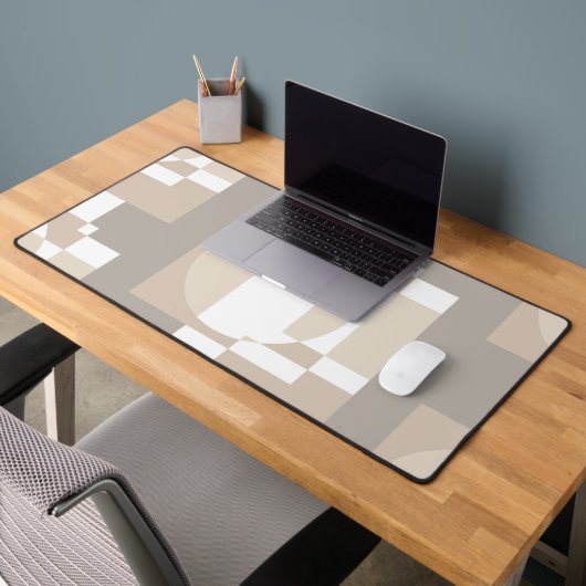 Bauhaus Neutral Geometric Circle Abstract Art Bureaumat (Kantoor 2)