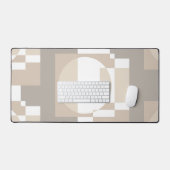 Bauhaus Neutral Geometric Circle Abstract Art Bureaumat (Keyboard & Muis)