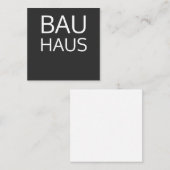 Bauhaus Notitiekaartje (Voorkant / Achterkant)