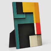 Bauhaus - ontwerp geïnspireerd door bauhausstijl fotoplaat (Zijkant)