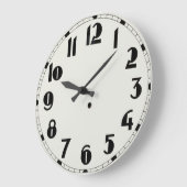 Bauhaus-ontwerpwandklok Grote Klok (Hoek)