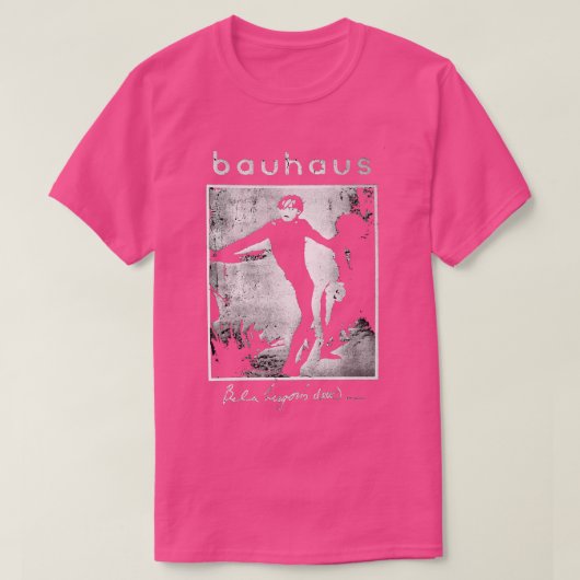 Bauhaus palet schilderij met geluid op een gotisch t-shirt (Design voorkant)
