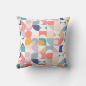 Bauhaus pastel tegel kussen (Achterkant)
