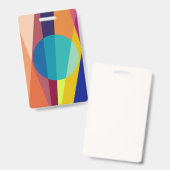 Bauhaus-patroon Badge (Front & Back)