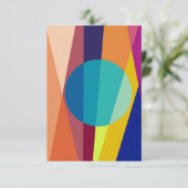 Bauhaus-patroon Bedankkaart (Staand voorkant)