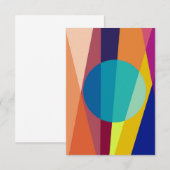 Bauhaus-patroon Bedankkaart (Voorkant / Achterkant)